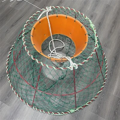 Pote de caranguejo comercial com estrutura de aço revestida de plástico